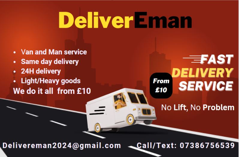 Delivereman logistics logo